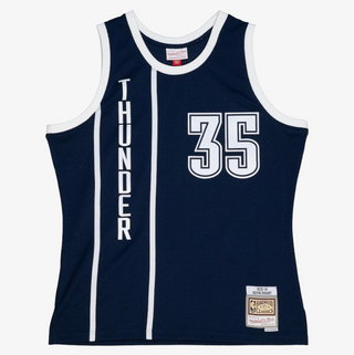 MITCHELL & NESS KEVIN DURANT OKLAHOMA THUNDER 2015-16 NAVY SWINGMAN JERSEY