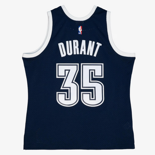 MITCHELL & NESS KEVIN DURANT OKLAHOMA THUNDER 2015-16 NAVY SWINGMAN JERSEY