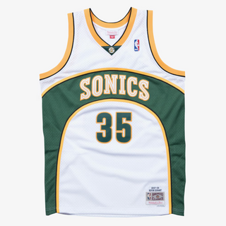 MITCHELL & NESS KEVIN DURANT SEATTLE SUPERSONICS 2007-08 WHITE SWINGMAN JERSEY