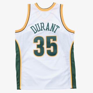 MITCHELL & NESS KEVIN DURANT SEATTLE SUPERSONICS 2007-08 WHITE SWINGMAN JERSEY