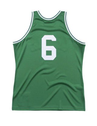 MITCHELL & NESS BILL RUSSELL BOSTON CELTICS 1962-63 GREEN SWINGMAN JERSEY