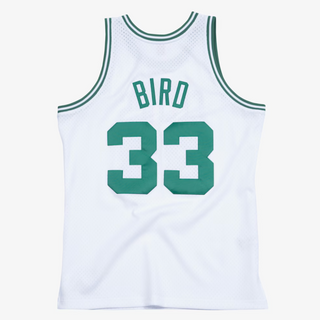 MITCHELL & NESS LARRY BIRD CELTICS 1985-86 WHITE SWINGMAN JERSEY