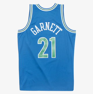 MITCHELL & NESS KEVIN GARNETT TIMBERWOLVES BLUE 1995-96 SWINGMAN JERSEY