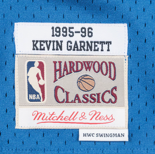 MITCHELL & NESS KEVIN GARNETT TIMBERWOLVES BLUE 1995-96 SWINGMAN JERSEY