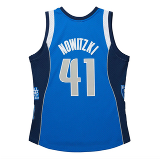 MITCHELL & NESS DIRK NOWITZKI DALLAS MAVERICKS 75 YEARS HOF MVP BLUE SWINGMAN JERSEY (Copy)
