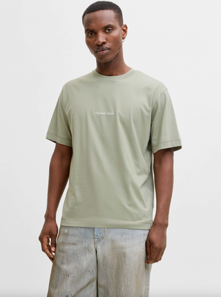 MEN'S JACK & JONES JORNORREBRO EMB SEAGRASS TEE SS CREW NECK NOOS 12282892