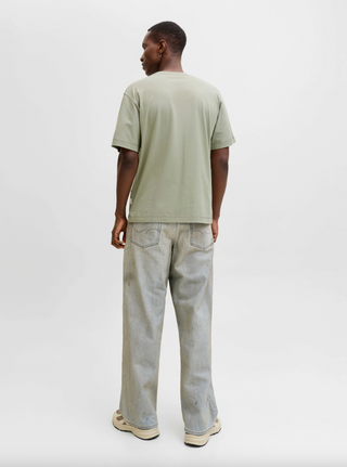 MEN'S JACK & JONES JORNORREBRO EMB SEAGRASS TEE SS CREW NECK NOOS 12282892