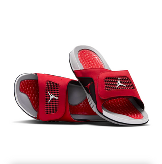 MEN'S JORDAN HYDRO 4 SLIDE FIRE RED 532225-600