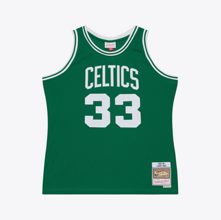 MITCHELL & NESS LARRY BIRD CELTICS 1985-86 GREEN SWINGMAN JERSEY