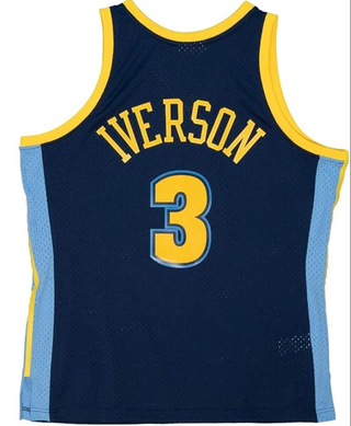 MITCHELL & NESS ALLEN IVERSON DENVER NUGGETS 2006-07 SWINGMAN JERSEY