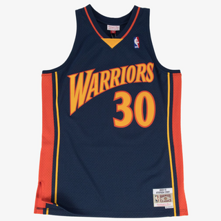 MITCHELL & NESS STEPHEN CURRY GOLDEN STATE WARRIORS 2009-10 BLUE SWINGMAN JERSEY