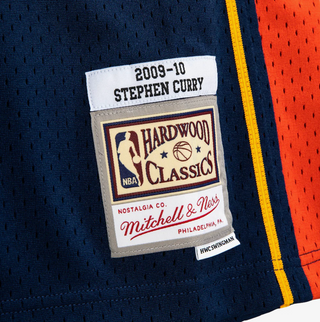 MITCHELL & NESS STEPHEN CURRY GOLDEN STATE WARRIORS 2009-10 BLUE SWINGMAN JERSEY