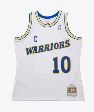 MITCHELL & NESS TIM HARDAWAY GOLDEN STATE WARRIORS 1990-91 WHITE SWINGMAN JERSEY