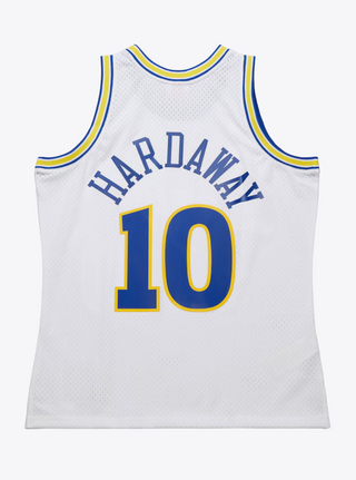 MITCHELL & NESS TIM HARDAWAY GOLDEN STATE WARRIORS 1990-91 WHITE SWINGMAN JERSEY