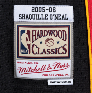 MITCHELL & NESS SHAQUILLE O'NEAL 2005-06 MIAMI HEAT BLACK SWINGMAN JERSEY