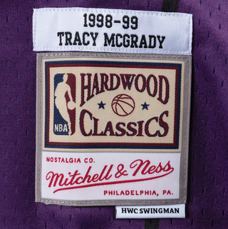 MITCHELL & NESS TRACY MCGRADY RAPTORS PURPLE STRIPE 1998-99 SWINGMAN JERSEY (Copy)