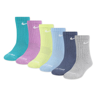 KID'S NIKE DRI-FIT CUSHIONED SOCKS 6pck UN0019-BA2