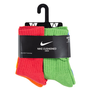 NIKE KIDS CREW SOCKS 6 PACK 10C-3Y  'MULTI' UN0019-E69