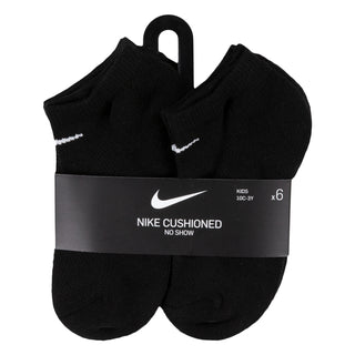 NIKE KIDS NO SHOW SOCKS 10C-3Y 'BLACK' UN0371-023