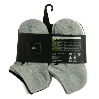 NIKE KIDS NO SHOW SOCKS 6PACK 'WHITE/DARK GREY HEATHER' UN0371-W2F