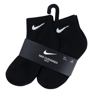 NIKE KIDS CREW SOCKS 6 PACK 'BLACK'  (10C-3Y) UN0372-023