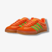 WOMEN'S ADIDAS GAZELLE INDOOR "SOLAR ORANGE/ SOLAR GREEN" JQ0193