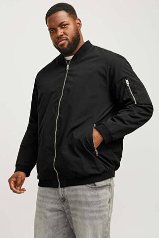 JACK & JONES JJERUSH BOMBER NOOS PLS "BLACK" 12173990