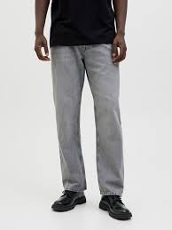 MEN'S JACK&JONES TAPERED FIT JEANS JJIMIKE JJORIGINAL JJ 811 NOOS "GREY DENIM" 12248551