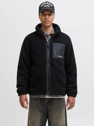JACK&JONES JORVERSTERBRO TEDDY JACKET AW24 NOOS “BLACK” 12260450