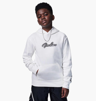 KIDS JORDAN MVP FLEECE "WHITE/BLACK"