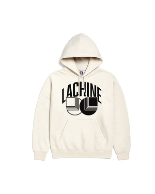 SAM TABAK LACHINE LOGO HOODIE 'VINTAGE WHITE'