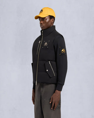 MEN'S MOOSE KNUCKLES WESTMOUNT ORIGINAL TWO-TONE VEST "BLACK" M35MV474H1-291