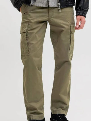 MEN'S JACK&JONES RELAXED FIT CARGO JPSTKANE FRANK CARGO NOOS "OLIVE NIGHT" 12291962