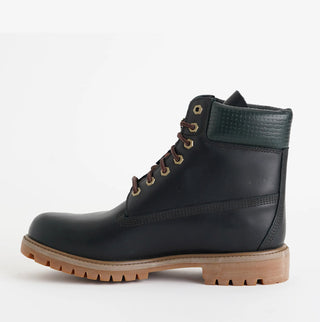 MEN'S TIMBERLAND PREMIUM 6 INCH LACE UP WATERPROOF BOOT "BLACK/DARK GREEN FULL GRAIN" TB0A2P6WE-EQ1