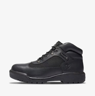 MEN'S TIMBERLAND FIELD BOOT MID LACE UP "TRIPLE BLACK" TB1A17KY0011