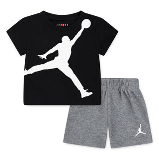 JORDAN KIDS JUMBO JM SHORT SET 'CARBON HEATHER' 65C138-GEH