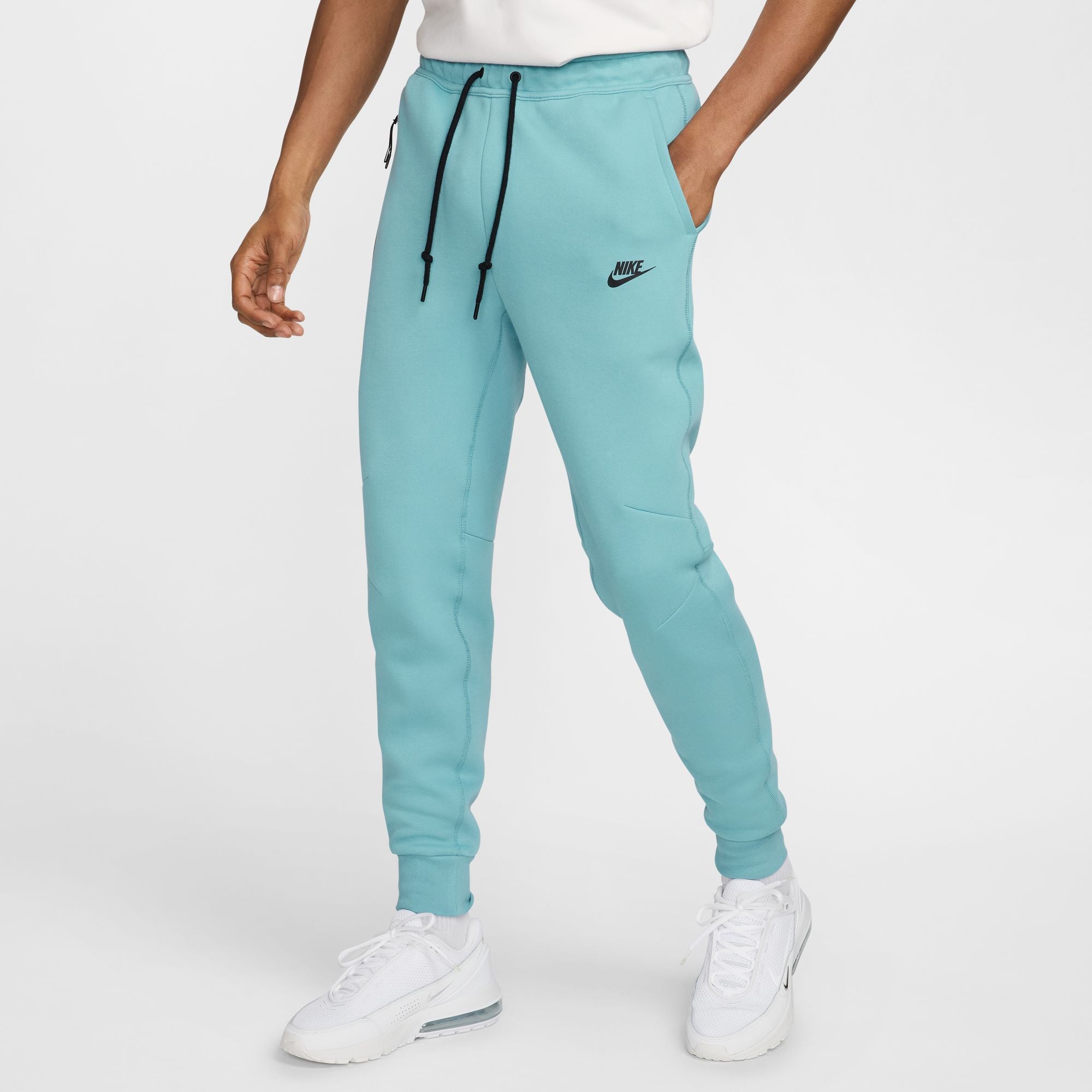 MEN'S NIKE TECH FLEECE PANTS 'DENIM TURQUOISE/BLACK' FB8002-464
