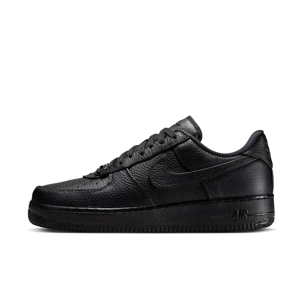 MEN'S NIKE AIR FORCE 1 LOW RETRO PREMIUM "BLACK/BLACK-METALLIC SILVER" IM5754-001