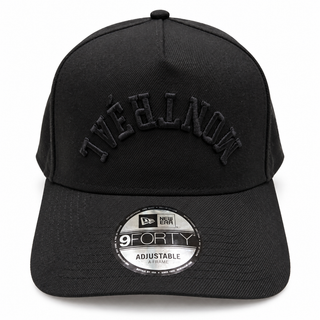 NEW ERA 9FORTY A-FRAME UPSIDE DOWN MONTREAL "BLACK"