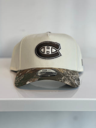 NEW ERA 9FORTY A-FRAME MONTREAL CANADIENS REAL TREE/BROWN-CREAM " REAL TREE UV