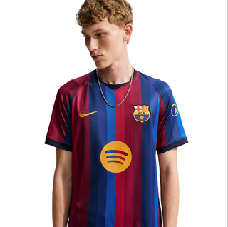 MEN'S NIKE FC Barcelona 2026/27 Stadium Home DEEP GARNET/BLUE VOID/MINERAL YELLOW II1872-683