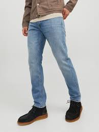 MEN'S JACK&JONES TAPERED JEANS JJIMIKE JJ ORIGINAL JOS 511 NOOS "BLUE DENIM" 12289083