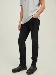 MEN'S JACK&JONES TAPERED JEANS JJIMIKE JJORIGINAL JJ 111 NOOS "BLACK DENIM" 12217106