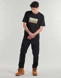MEN'S JACK&JONES RELAXED FIT CARGO JEANS JPSTKANE FRANK CARGO NOOS "BLACK" 12291962